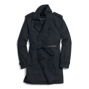 **GOT TO GO** NWT Coach Crosby Navy Trench Coat